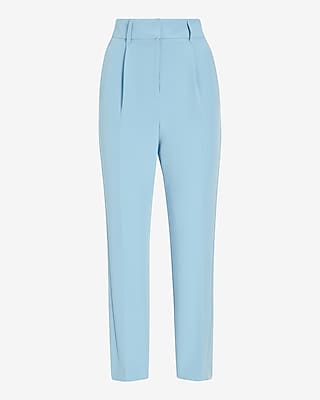 High Waisted Pleated Ankle Pant