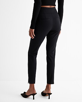 Columnist High Waisted Knit Ankle Pant Express