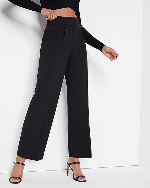 Express Editor Super High Waisted Straight Ankle Pant Women's