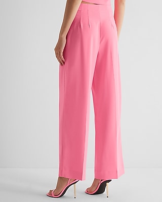 Super High Waisted Pleated Stovepipe Pant