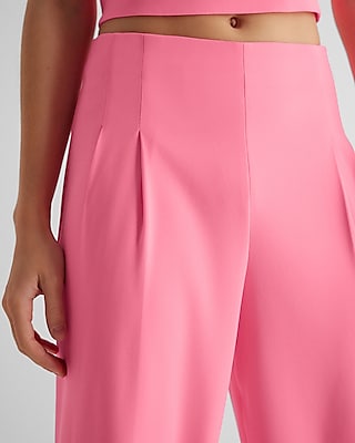 Super High Waisted Pleated Stovepipe Pant