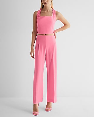 Super High Waisted Pleated Stovepipe Pant