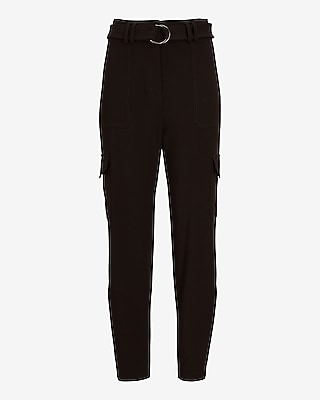 Super High Waisted Belted Cargo Pant