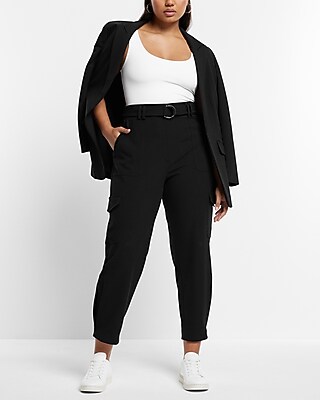 Super High Waisted Belted Cargo Pant