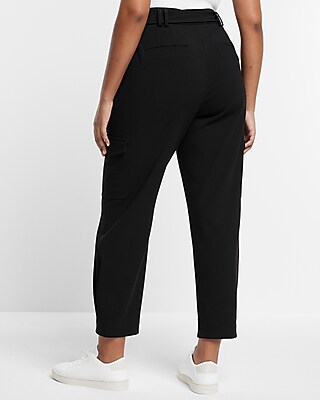 Super High Waisted Belted Cargo Pant