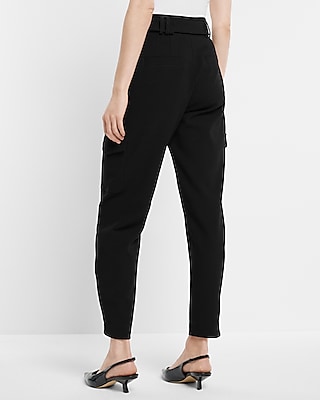 Super High Waisted Belted Cargo Pant