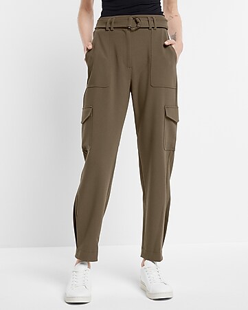 Express  Stylist Super High Waisted Pleated Pant in Bright Kelly