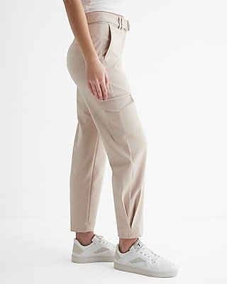 Super High Waisted Belted Cargo Pant