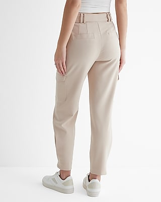 Super High Waisted Belted Cargo Pant