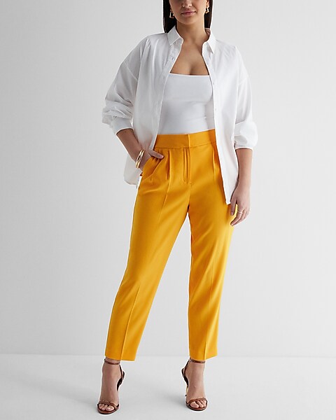 Stylist Super High Waisted Pleated Ankle Pant