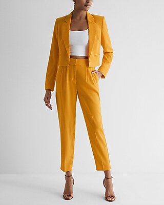 women's dress pants ankle length Stylist Super High Waisted Pleated Pant Maggie Sottero | Rane NEW YEARS US Size:6 structured feel.