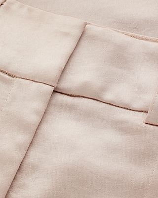 Super High Waisted Satin Cargo Ankle Pant