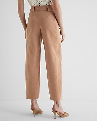 Super High Waisted Cropped Utility Trouser Pant