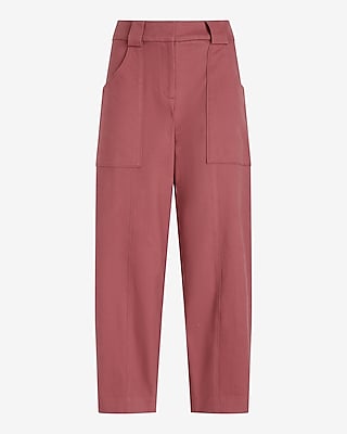 Super High Waisted Cropped Utility Trouser Pant