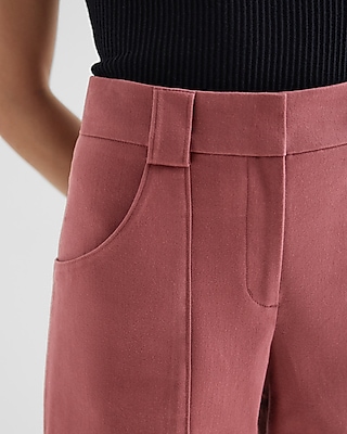 Super High Waisted Cropped Utility Trouser Pant