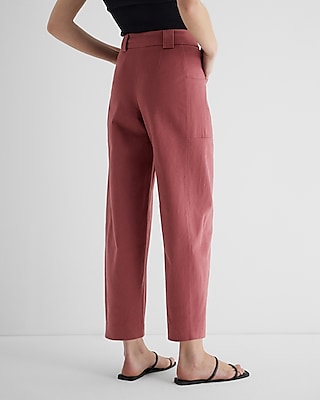 Super High Waisted Cropped Utility Trouser Pant