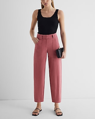 Super High Waisted Cropped Utility Trouser Pant