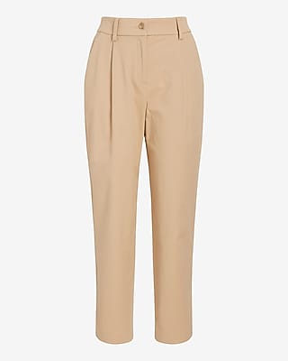 ★新品★HIGH WAIST CHINO PANTS High Waisted Pleated Ankle Chino Pant | Express