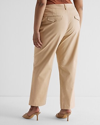 ★新品★HIGH WAIST CHINO PANTS High Waisted Pleated Ankle Chino Pant | Express