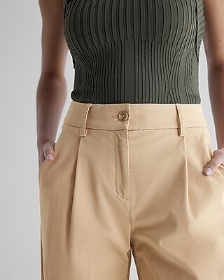 ★新品★HIGH WAIST CHINO PANTS g-star-pleated-high-waist-