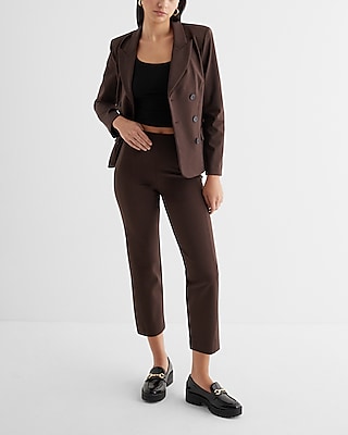 Columnist High Waisted Body Contour Knit Ankle Pant
