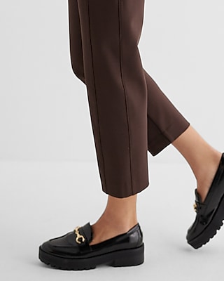 Columnist High Waisted Body Contour Knit Ankle Pant