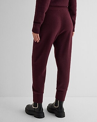 High Waisted Plush Knit Sweater Joggers - image 3