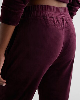 High Waisted Velour Joggers