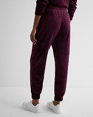 High Waisted Velour Joggers