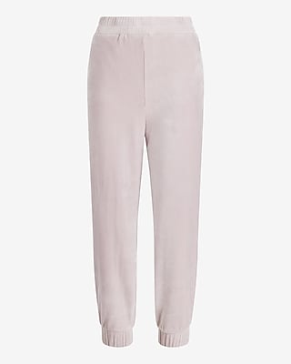 High Waisted Velour Joggers