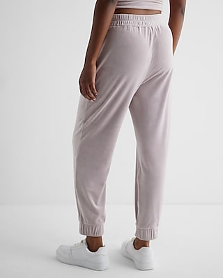 High Waisted Velour Joggers