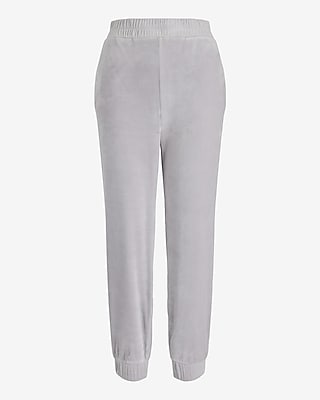 High Waisted Velour Joggers