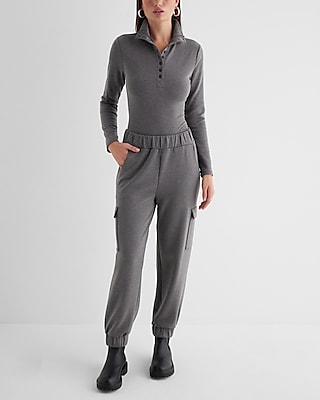 High Waisted Luxe Lounge Cargo Joggers