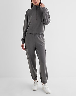 High Waisted Luxe Lounge Cargo Joggers