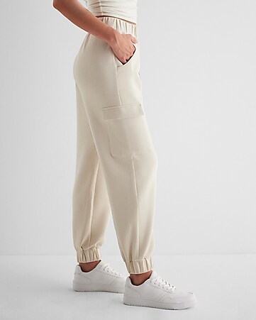 Adidas Women's Xpress Flare Wide Leg Sweat Warm Up Pants Large $70 White