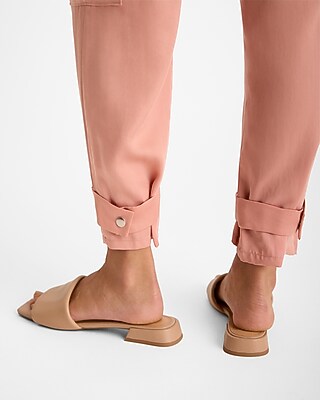 High Waisted Belted Cargo Joggers - thumbnail 8