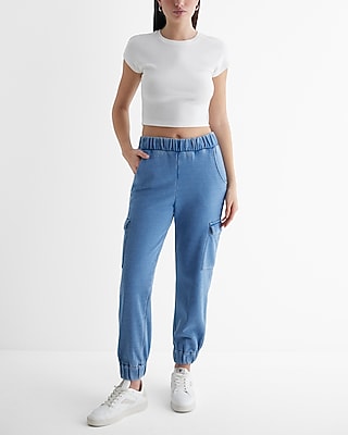 Ladies Jeans Express Jogger Jeans High Waisted Cargo Joggers