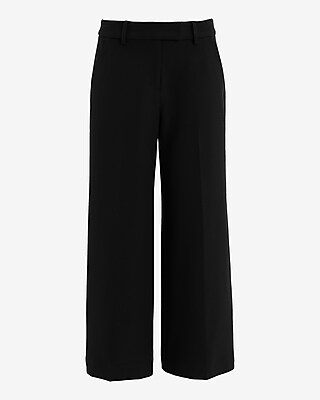 Editor Mid Rise Cropped Wide Leg Pant