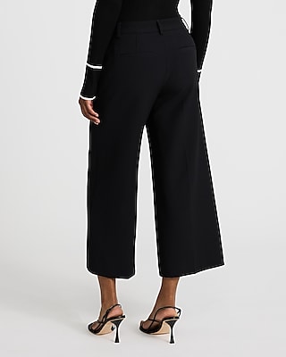 Editor Mid Rise Cropped Wide Leg Pant