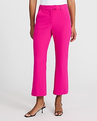 Editor Studio Stretch Twill High Waisted Cropped Flare Pant