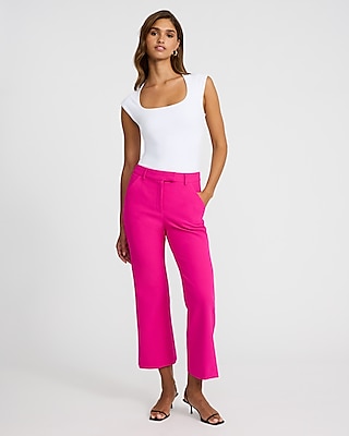 Editor Studio Stretch Twill High Waisted Cropped Flare Pant