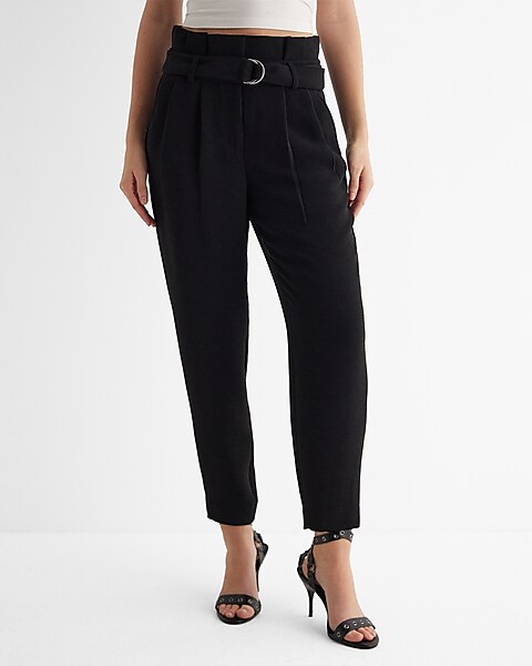Tall Paperbag Waist Belted Pants