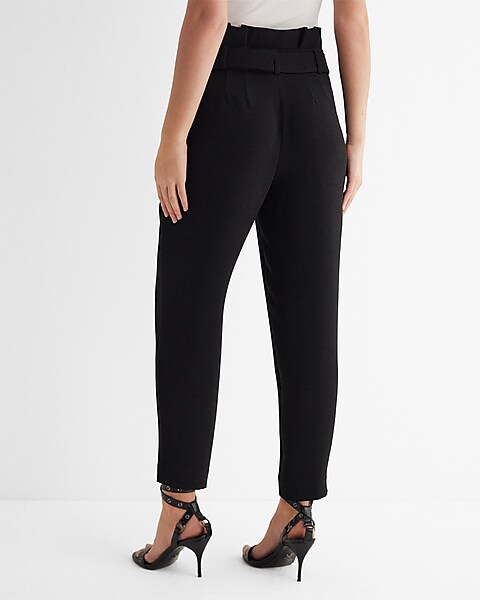 AsYou super high waisted pants in black