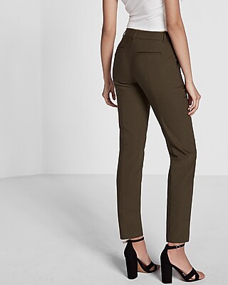 Mid Rise New Waistband Columnist Ankle Pant | Express