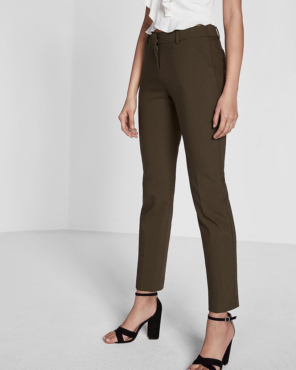 Mid Rise New Waistband Columnist Ankle Pant | Express