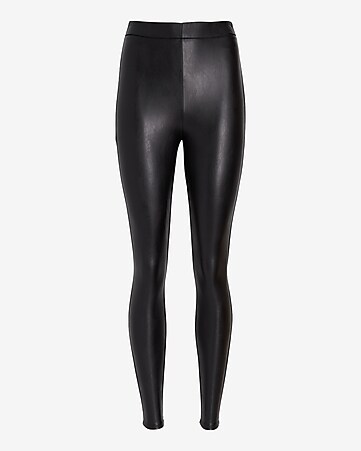 ABYOVRT Faux Leather Pants for Women High Waist Stretch PU Leather Leggings  Split Skinny Pants Streetwear, Black, X-Large : : Clothing, Shoes  & Accessories