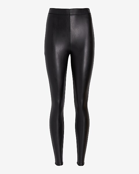 The Perfect Fit Faux Leather Leggings- Final Sale Small / Black