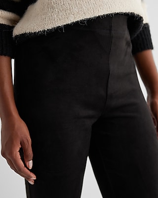 High Waisted Faux Suede Leggings