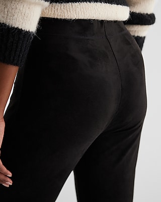 High Waisted Faux Suede Leggings