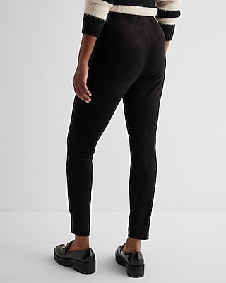 High Waisted Faux Suede Leggings